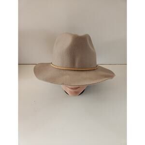 Brixton Wesley Tan Fedora Hat sz s
